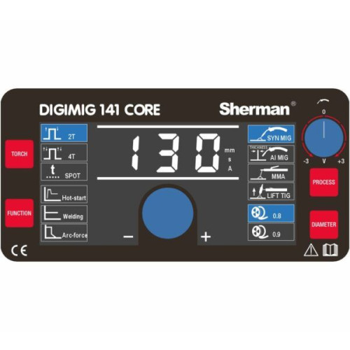 Spawarka Sherman DIGIMIG 141 Core - zestaw - 7813094-G - Sherman - 7