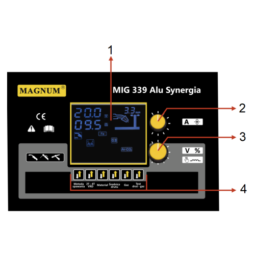 Spawarka Magnum MIG 339 Alu Synergia - zestaw - U MI 339AL SY-G - Magnum - 5