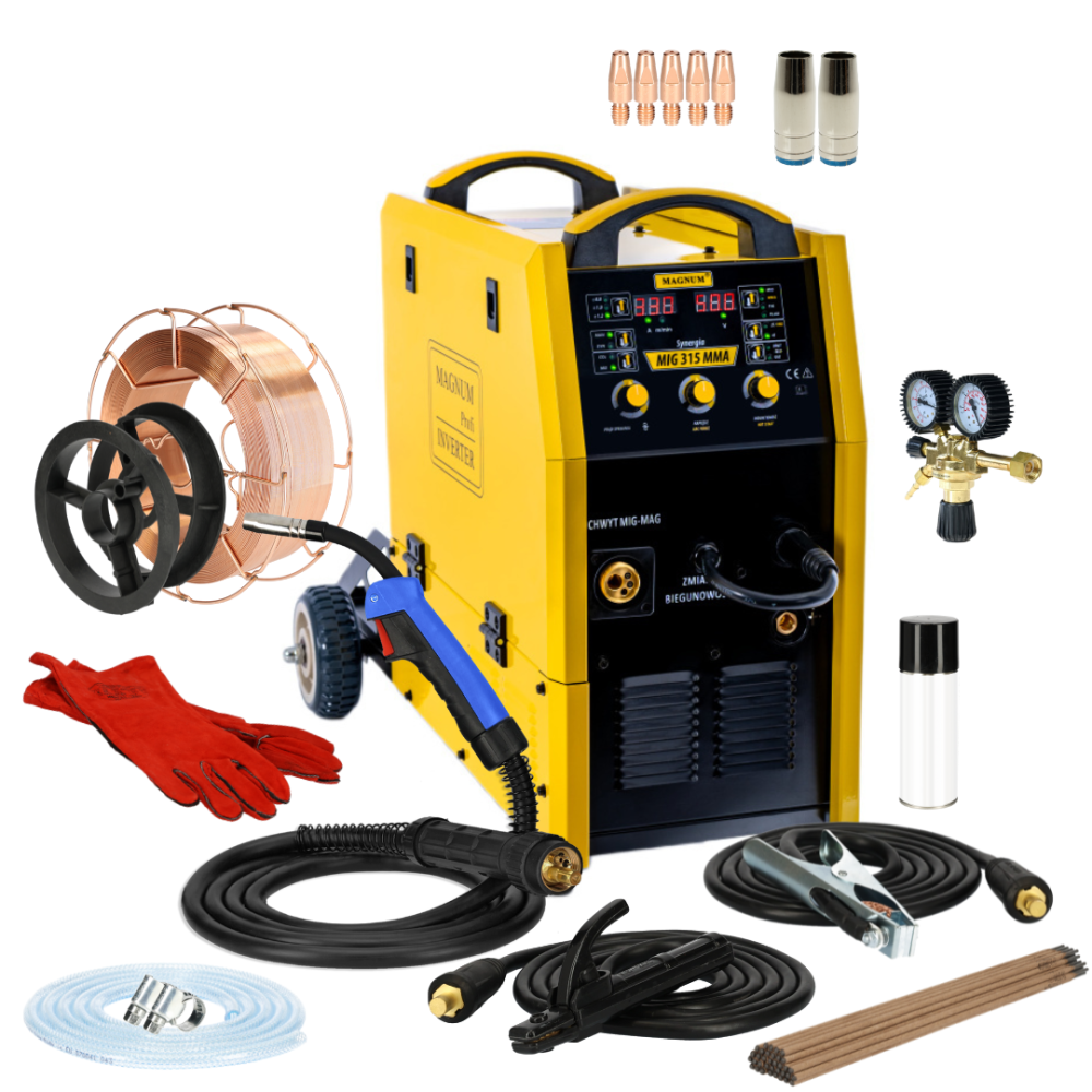 Spawarka Magnum MIG 315 MMA Synergia - zestaw - U MI 315 SYN-G - Magnum - 3