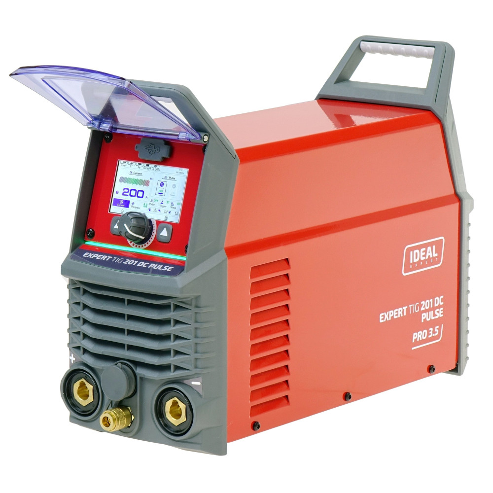 Spawarka Ideal Expert TIG 201 DC Pulse Pro3.5 LCD - zestaw - EXTIG201DC-G - Ideal - 3