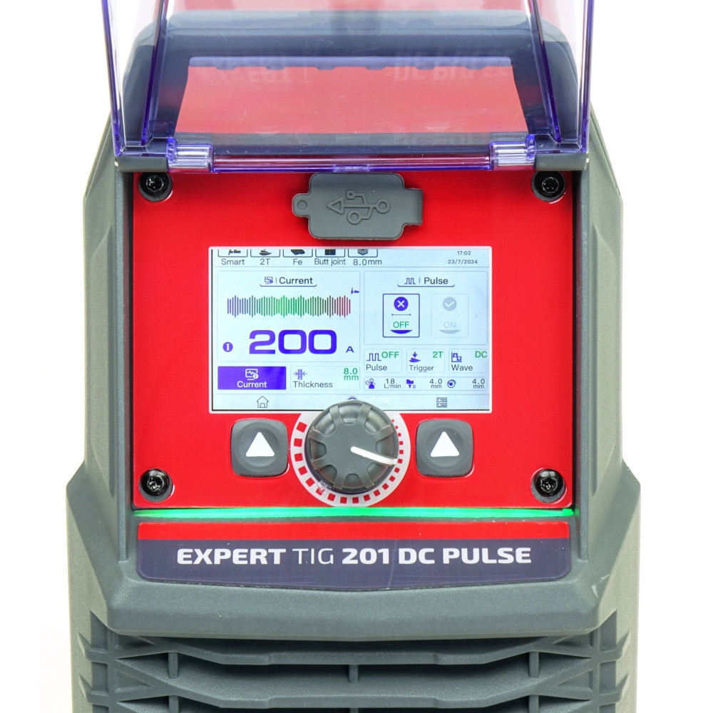 Spawarka Ideal Expert TIG 201 DC Pulse Pro3.5 LCD - zestaw - EXTIG201DC-G - Ideal - 5
