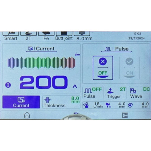 Spawarka Ideal Expert TIG 201 DC Pulse Pro3.5 LCD - zestaw - EXTIG201DC-G - Ideal - 6