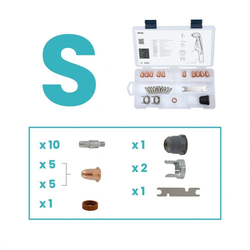 Mały zestaw części uchwytu plazmowego SP45H S45 / Spartus - SPBOX3-SP45H - Spartus - 1
