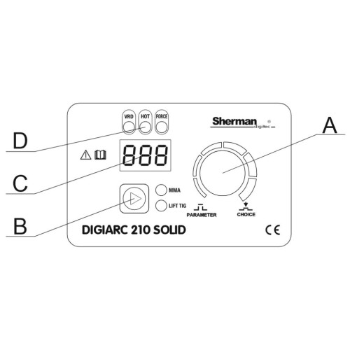 Spawarka Sherman DIGIARC 210 Solid - zestaw - 7812934	-G - Sherman - 8