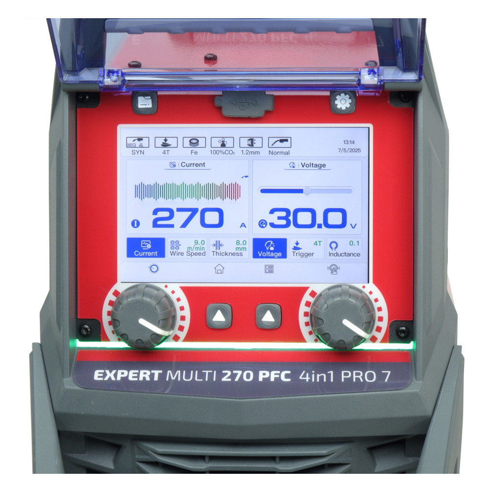 Spawarka Ideal Expert Multi 270 PFC Pulse 4in1 Pro7 - zestaw - EXMULTI270-G - Ideal - 4