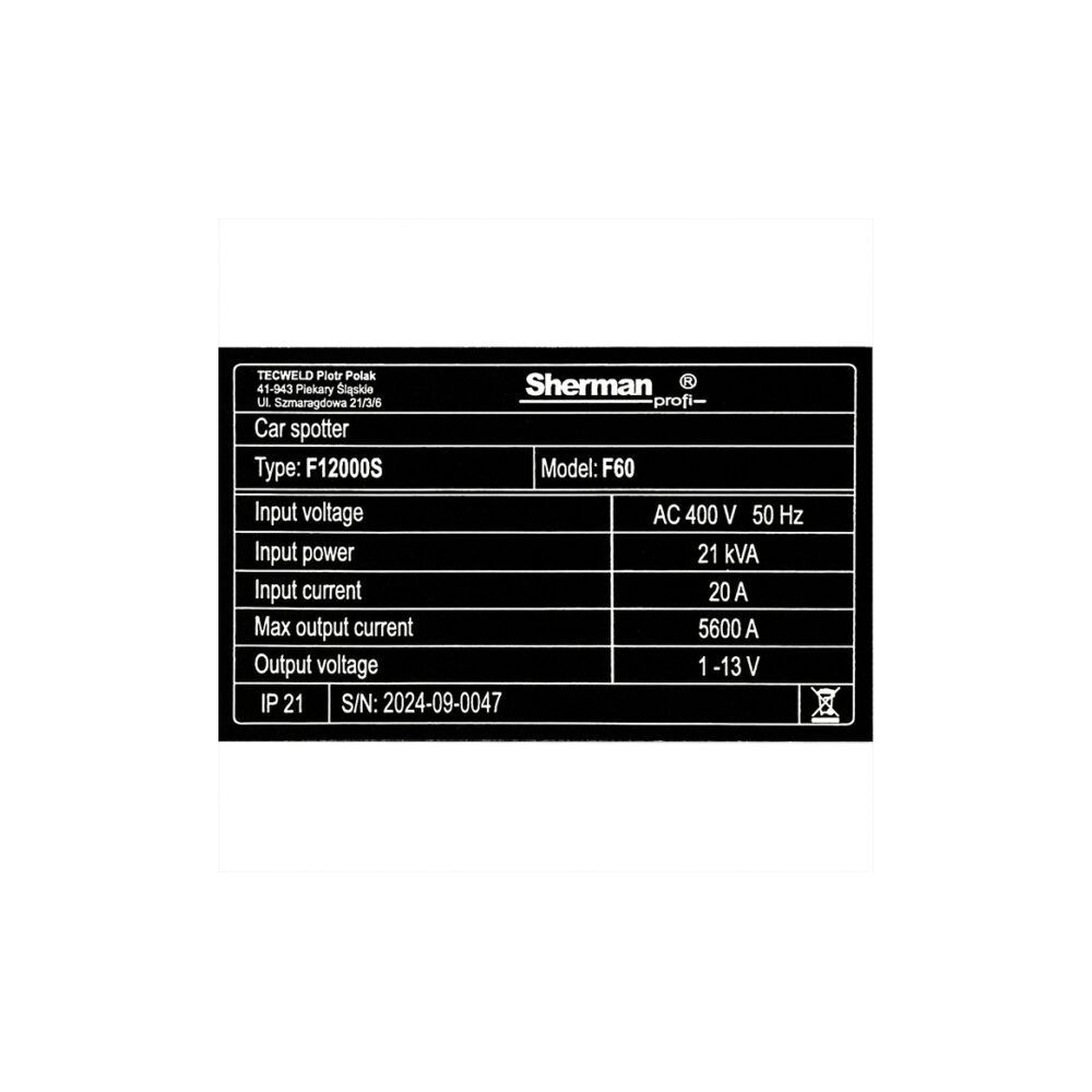 Zgrzewarka Sherman Car Spotter F60 / 400 V - 7812983 - Sherman - 14