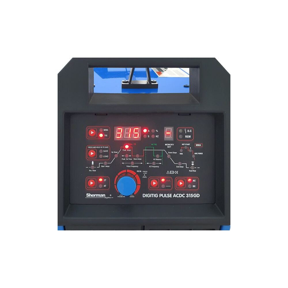 Spawarka Sherman DIGITIG 315GD Pulse AC/DC - zestaw - SDIGITIGPACDC315GD-G - Sherman - 9