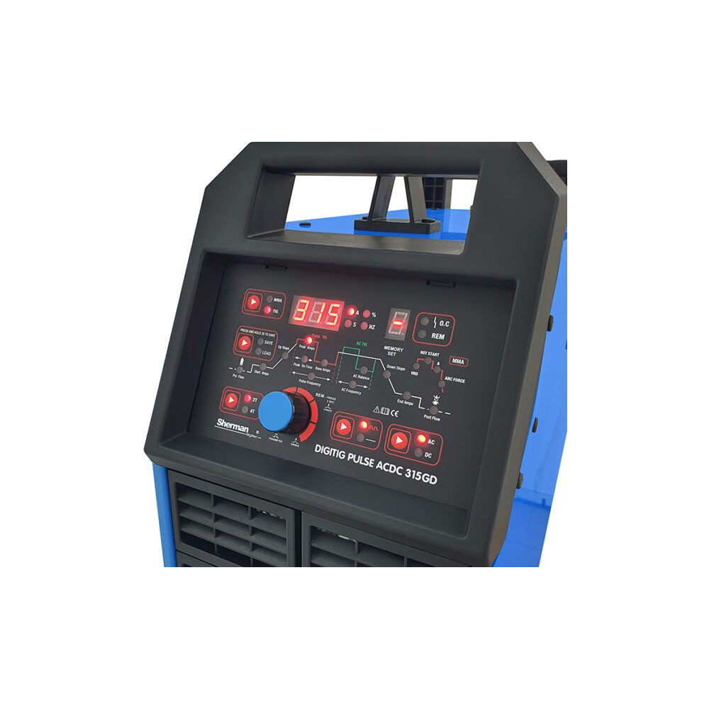 Spawarka Sherman DIGITIG 315GD Pulse AC/DC - zestaw - SDIGITIGPACDC315GD-G - Sherman - 7