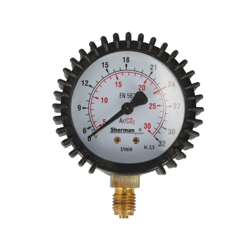 Manometr do reduktora 32 l/m M12x1,5 RH / Ar/CO2 / Sherman - GNWP32-12x15 - Sherman - 1
