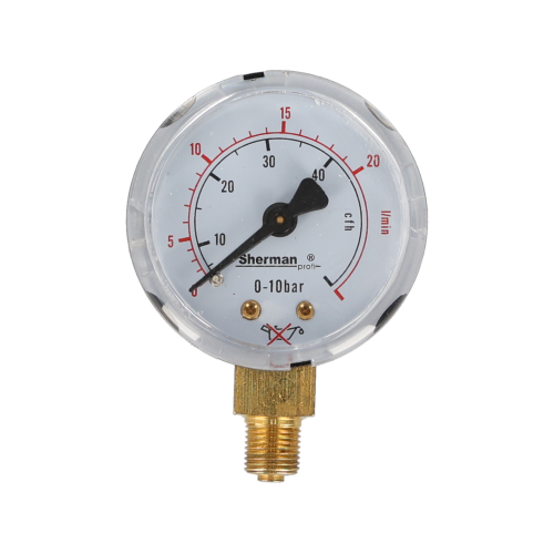 Manometr do reduktora 20 l/m 1/8″ RH / Ar/CO2 / Sherman - 2050 - Sherman - 1