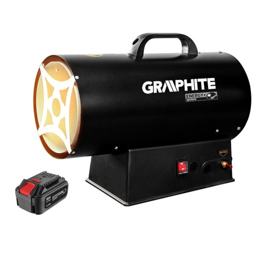 Nagrzewnica gazowa akumulatorowa z reduktorem 30 kW Graphite - 58GE101 - Graphite - 3