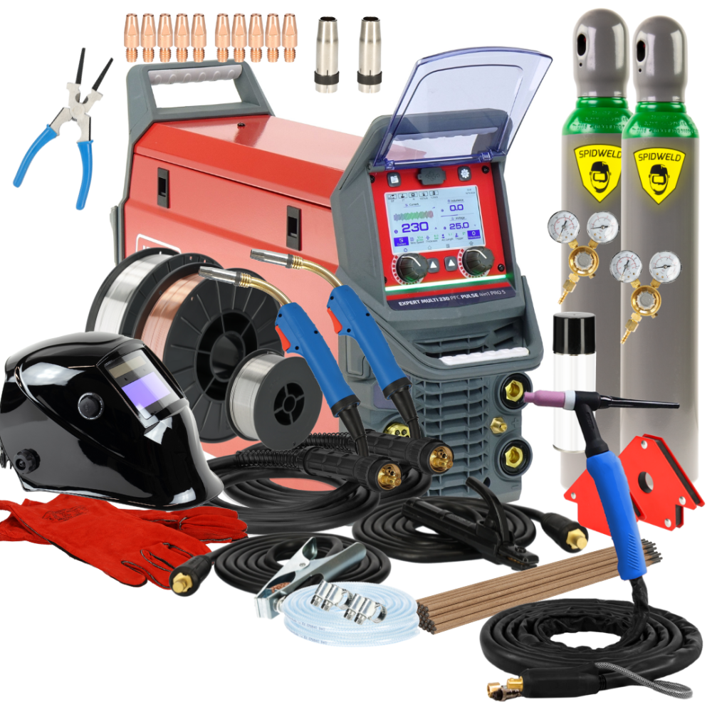 Spawarka Ideal Expert Multi 230 PFC Pulse 4in1 Pro5 - zestaw - EXMULTI230V2-G - Ideal - 2