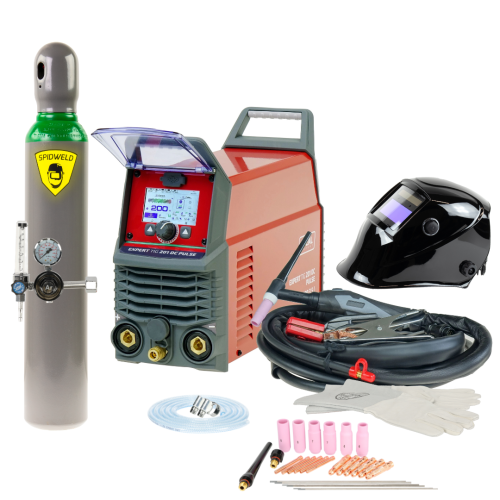 Spawarka Ideal Expert TIG 201 DC Pulse Pro3.5 LCD - zestaw | EXTIG201DC