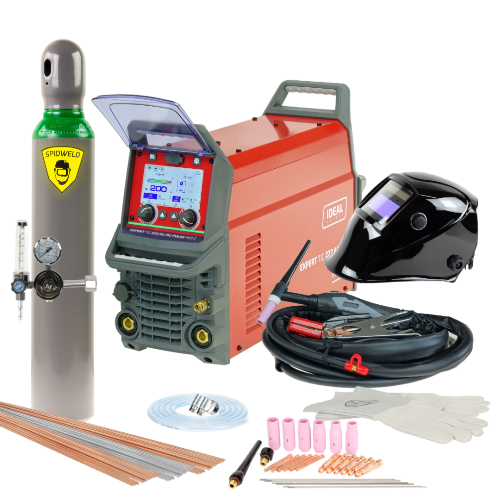 Spawarka Ideal Expert TIG 222 AC/DC PFC Pulse Pro5 LCD - zestaw | EXTIG222AC