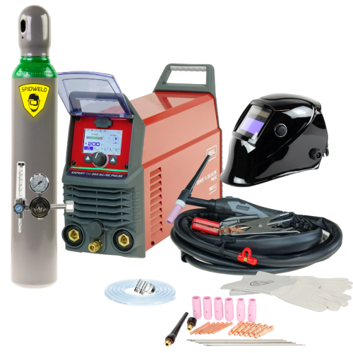 Spawarka Ideal Expert TIG 202 AC/DC Pulse Pro3.5 LCD - zestaw | EXTIG202AC