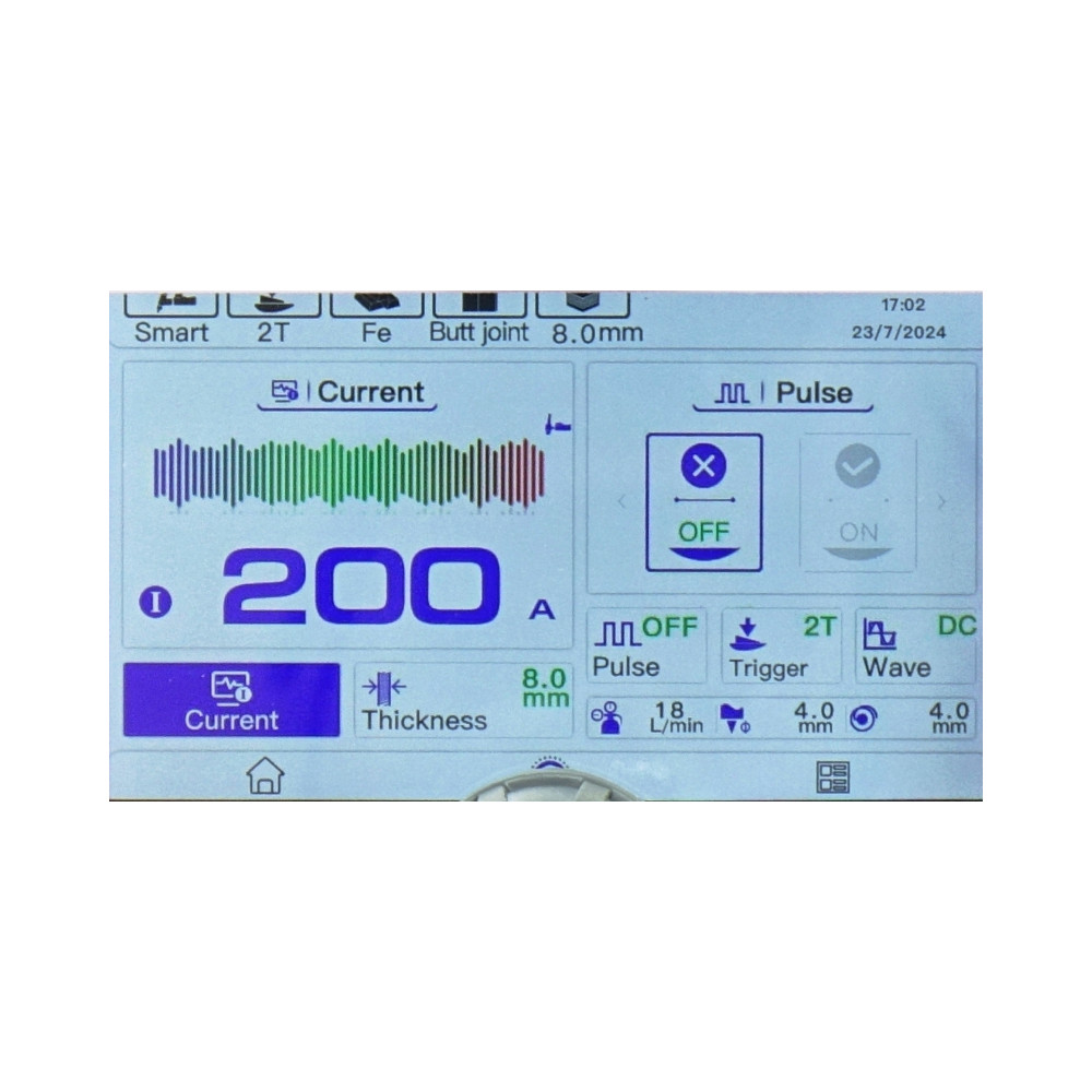 Spawarka Ideal Expert TIG 202 AC/DC Pulse Pro3.5 LCD - zestaw | EXTIG202AC