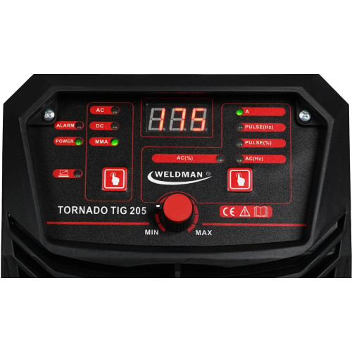 Spawarka Weldman Tornado TIG 205 AC/DC HF Puls - zestaw | 103 038
