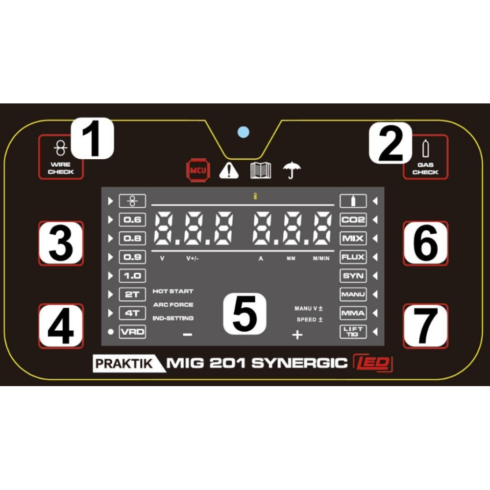 Spawarka Ideal Praktik MIG 201 Synergic LED - zestaw | PMIG201LED