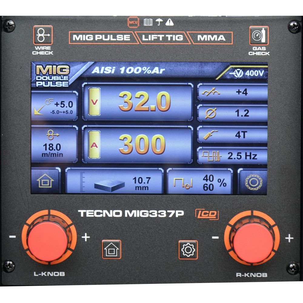 Spawarka Ideal Tecnomig 337 Pulse Synergic LCD - zestaw | TMIG337P
