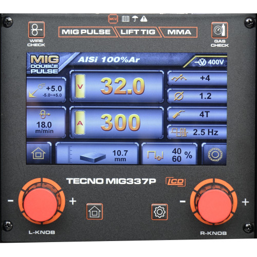 Spawarka Ideal Tecnomig 337 Pulse Synergic LCD - zestaw | TMIG337P