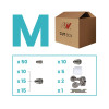 Zestaw części uchwytu plazmowego P80 / średni / Spartus | NWBOX3-P80HM-M