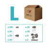 Zestaw części uchwytu plazmowego P80 / duży / Spartus | NWBOX3-P80HM-L
