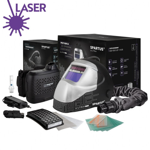 Przyłbica samościemniająca do spawania laserowego Spartus Ultra VX27 z nawiewem | 080-05-VX27N