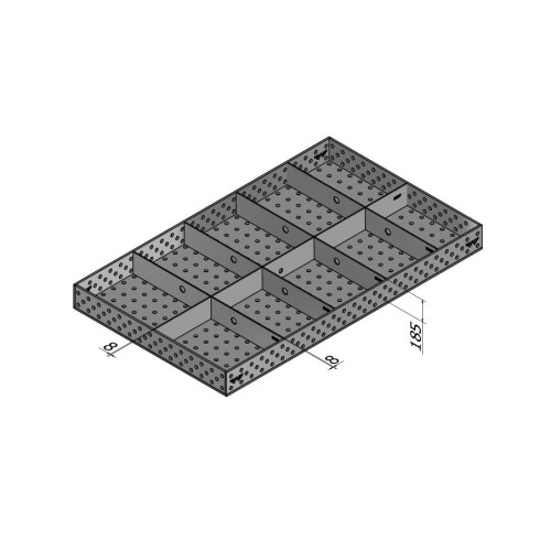 Stół spawalniczy Metalpoint System28 2400x1200x200 mm | S12