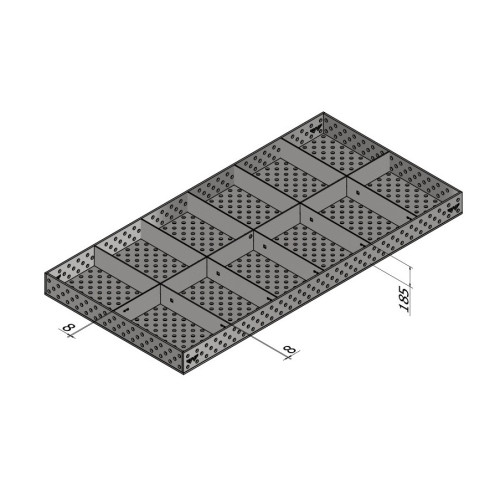 Stół spawalniczy Metalpoint System28 3000x1500x200 mm | S3
