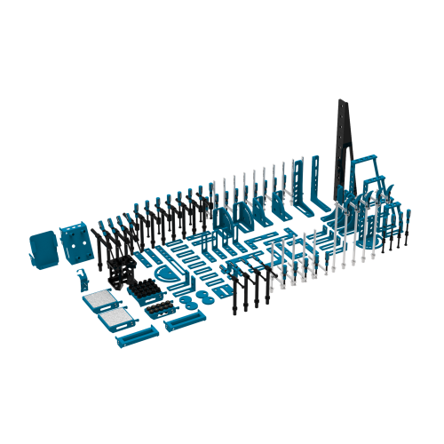 Zestaw akcesoriów XL (134 el.) do stołów spawalniczych + mały wózek / GPPH - TOOL_SET_XL_TTM-G - GPPH - 1
