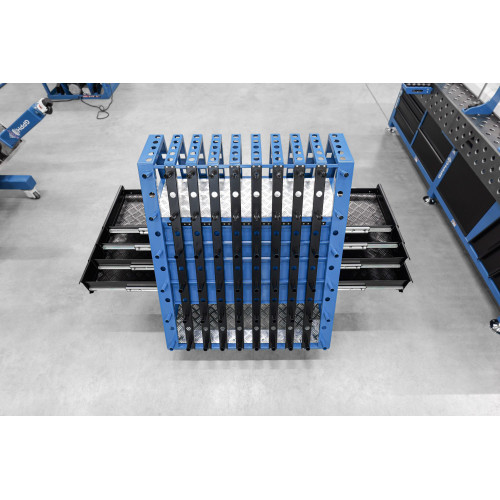 Zestaw akcesoriów 3XL (252 el.) do stołów spawalniczych + 2x duży wózek z szufladami / GPPH - TOOL_SET_3XL_2XTTWD-G - GPPH - 3