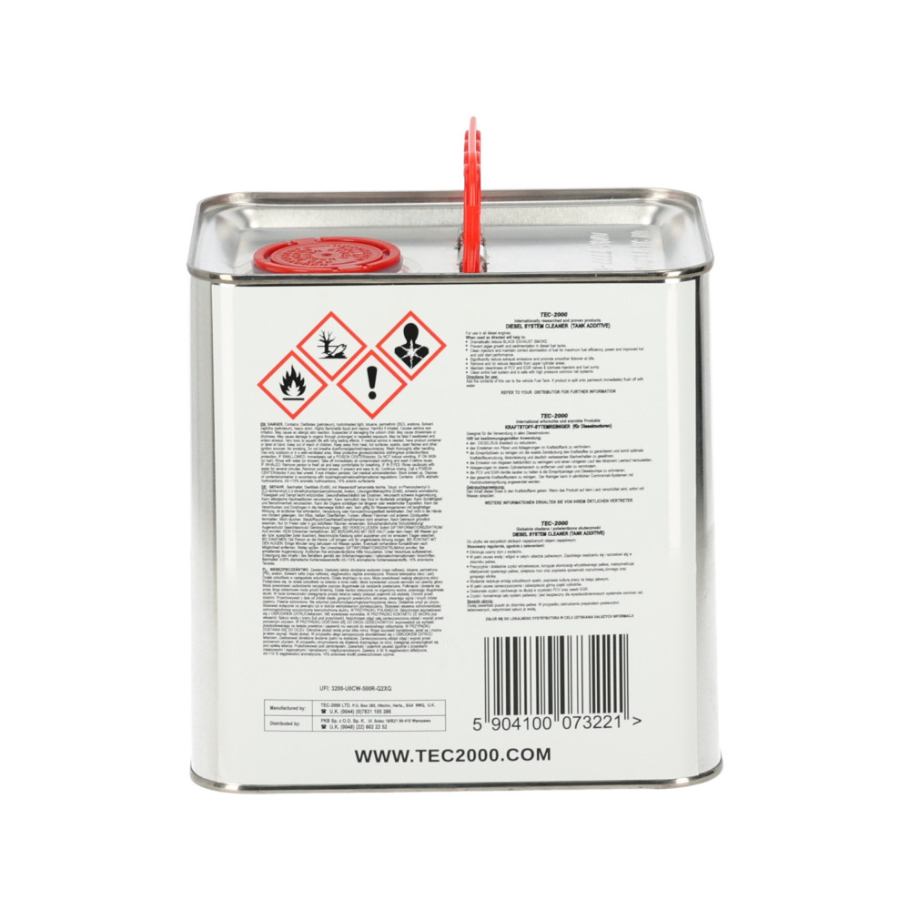 Dodatek uszlachetniacz do paliwa 2,5 litra TEC 2000 Diesel System Cleaner - TEC_2000_DSC_2_5 - TEC 2000 - 4