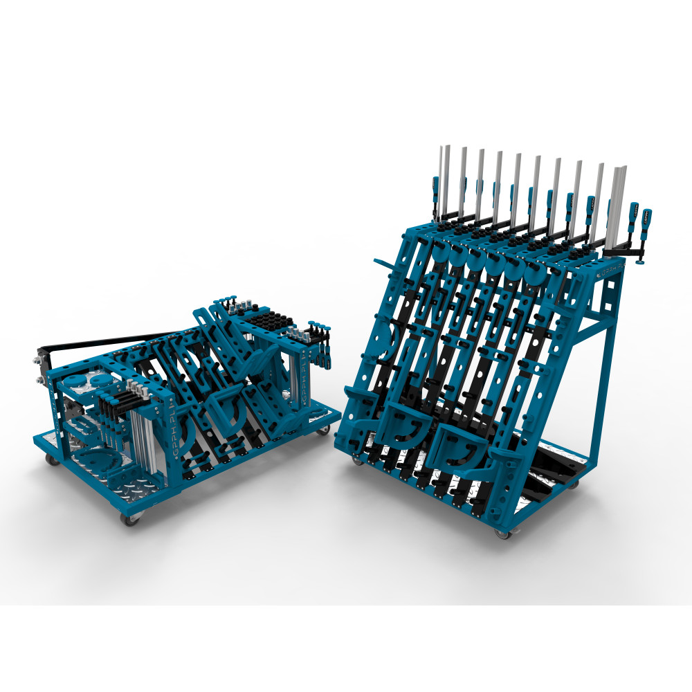 Niski wózek narzędziowy do stołów spawalniczych / GPPH - TOOL_TROLLEY_M-G - GPPH - 3