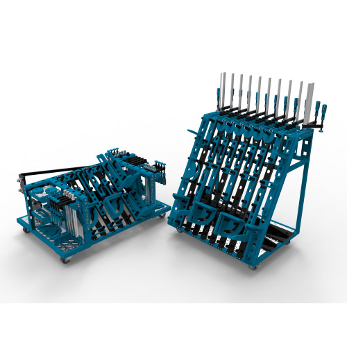 Niski wózek narzędziowy do stołów spawalniczych / GPPH - TOOL_TROLLEY_M-G - GPPH - 3