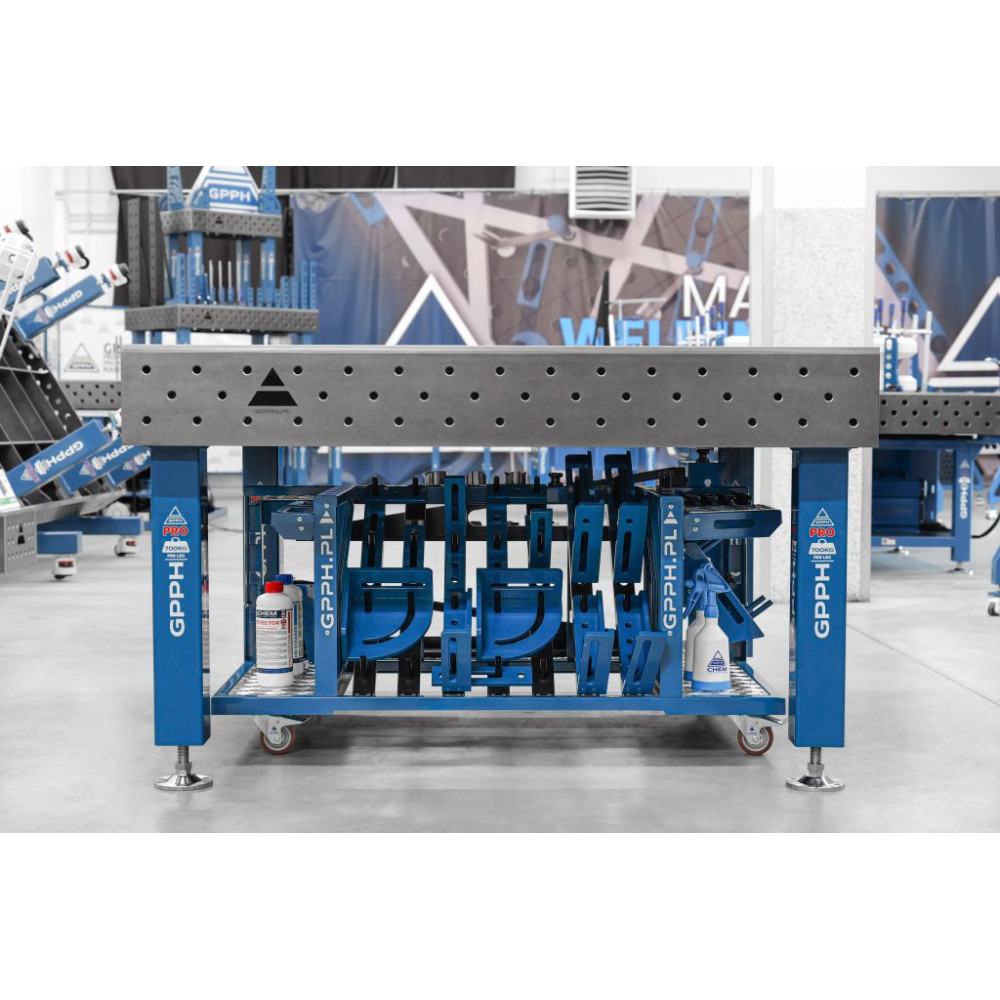 Niski wózek narzędziowy do stołów spawalniczych / GPPH - TOOL_TROLLEY_M-G - GPPH - 2