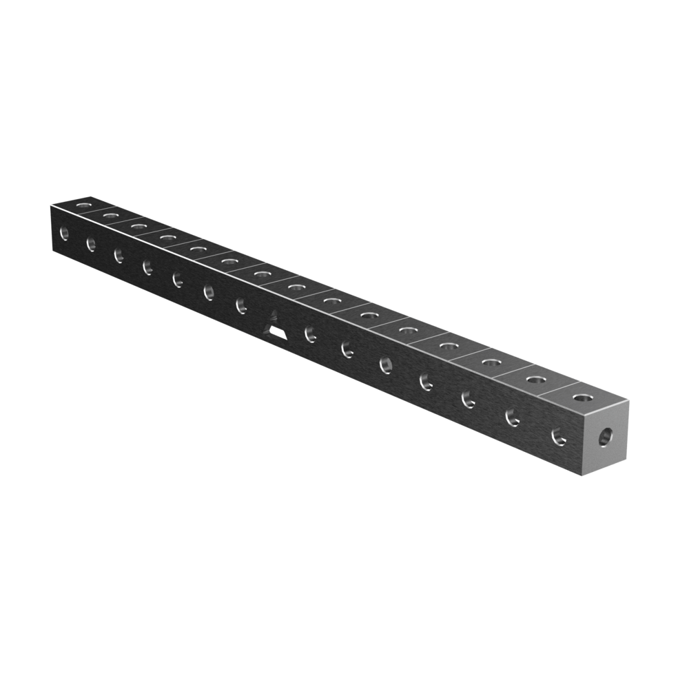 Łącznik blok mocujący 1500x100x100 do stołów spawalniczych / GPPH - CONN_BLOCK_150x10x10-G - GPPH - 3