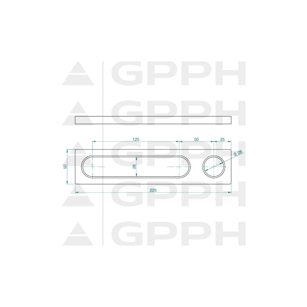 Stoper 225 mm do stołów spawalniczych / GPPH - F_002-G - GPPH - 6