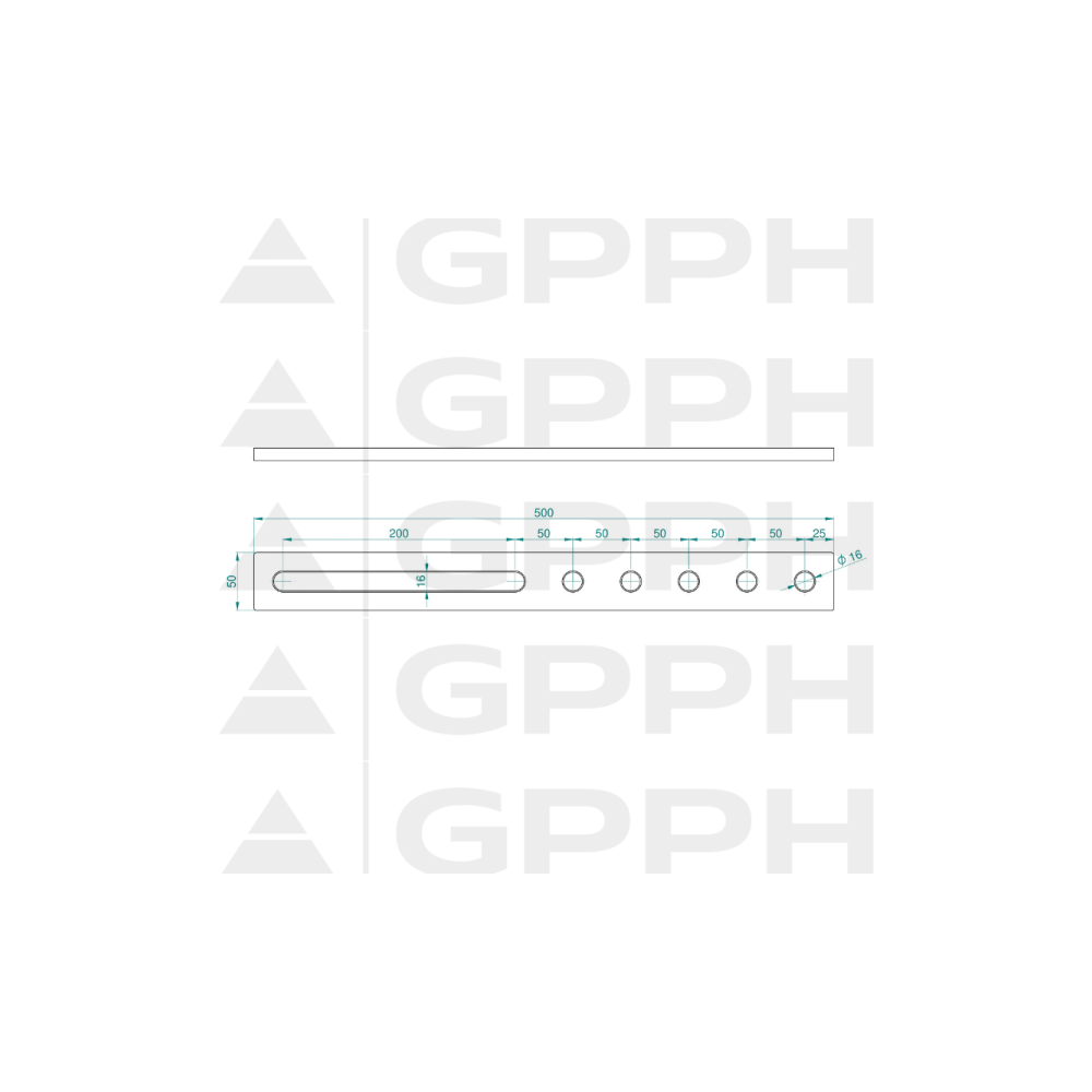 Stoper 500 mm do stołów spawalniczych / GPPH - F_004-G - GPPH - 7