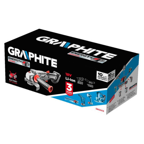 Szlifierka kątowa akumulatorowa Energy+ Graphite - 58G003 - Graphite - 7