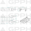 Mobilna półka na trzpienie S do stołów spawalniczych / GPPH - SH_001-G - GPPH - 3