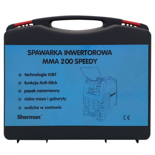 Spawarka inwertorowa Sherman MMA 200 Speedy - zestaw | 7811745-G