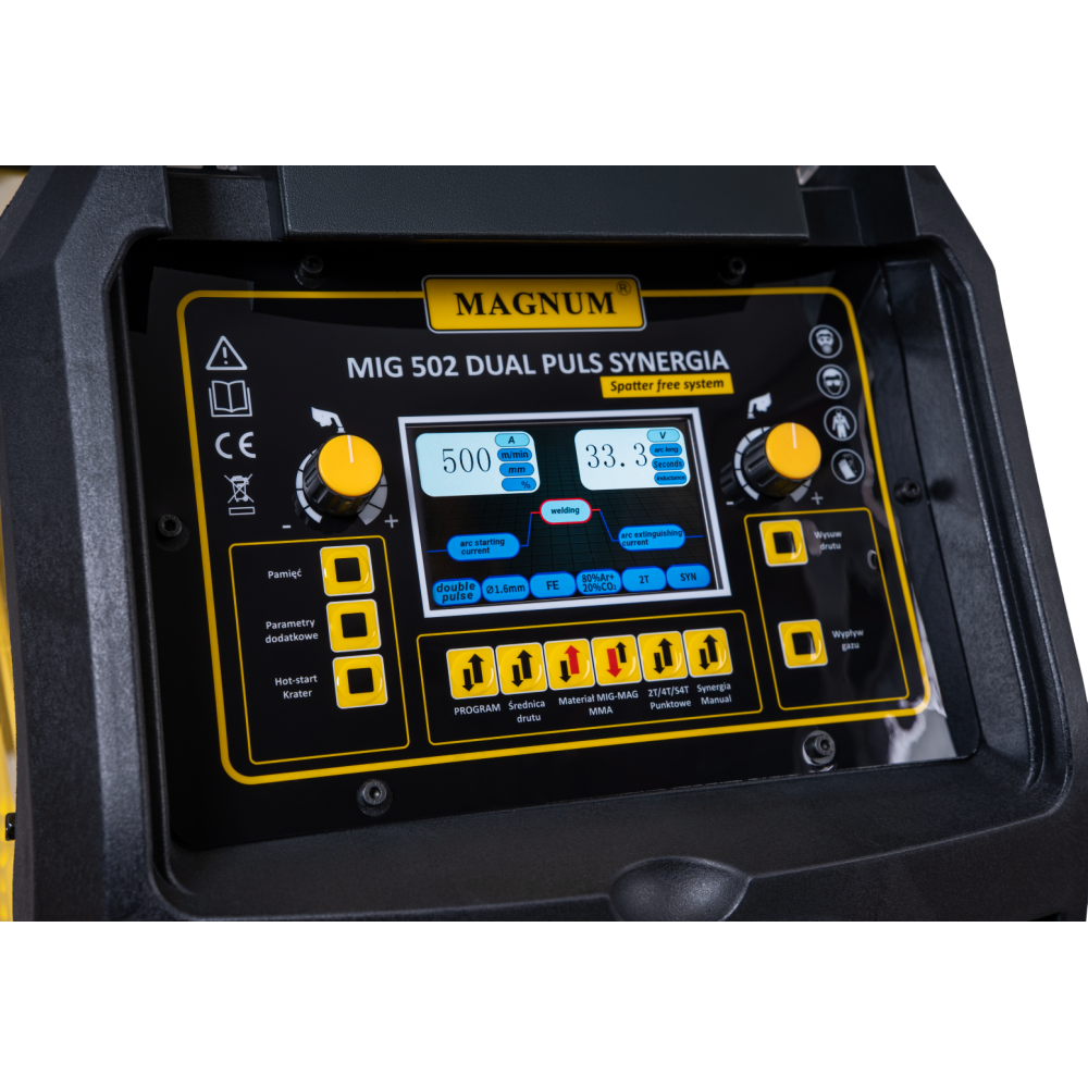 Spawarka Magnum MIG 502 Dual Puls Synergia - zestaw wodny - U MI 502 DP-G - Magnum - 3