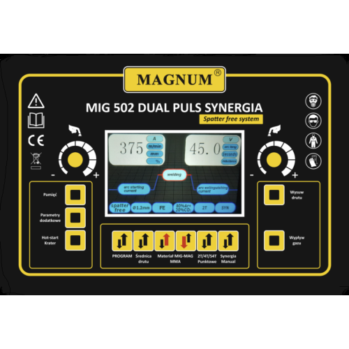 Spawarka Magnum MIG 502 Dual Puls Synergia - zestaw wodny - U MI 502 DP-G - Magnum - 4
