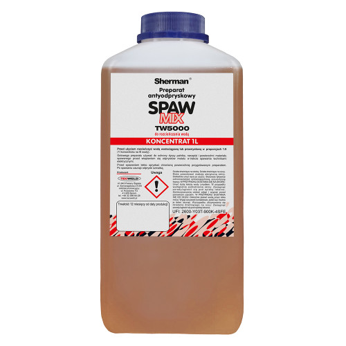 Koncentrat preparatu antyodpryskowego SPAWMIX TW-5000 / 1 litr | WYR0055