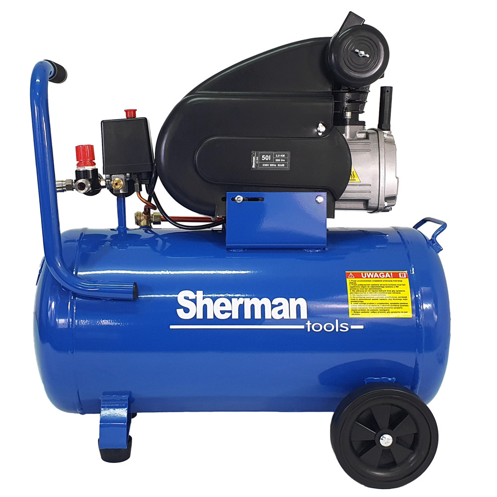 Kompresor tłokowy olejowy Sherman AC5020 / 1,5 kW / 230 V | 7813195