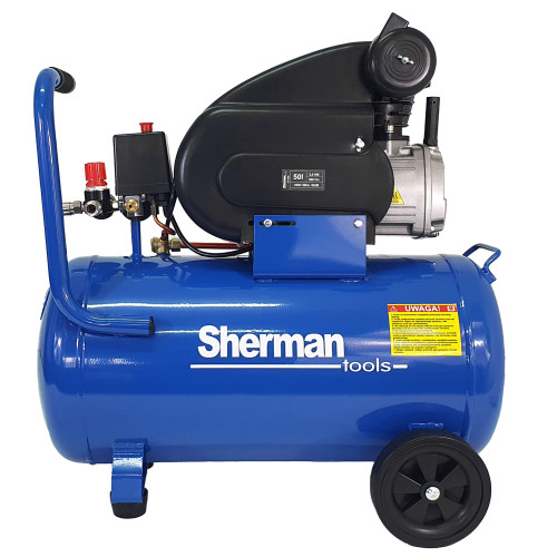 Kompresor tłokowy olejowy Sherman AC5020 / 1,5 kW / 230 V | 7813195
