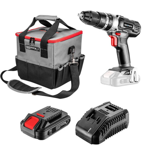 Wiertarko-wkrętarka akumulatorowa Energy+ Graphite - zestaw - 58G015-SET - Graphite - 1