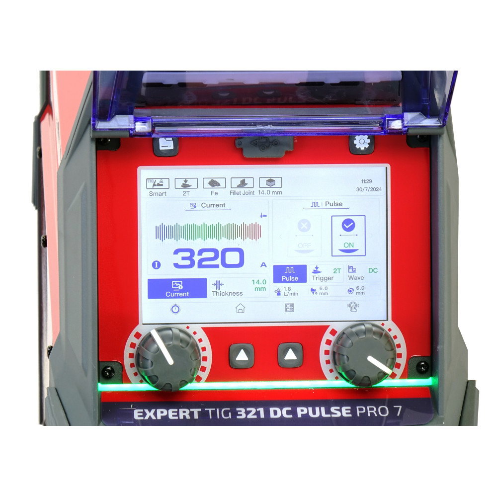 Spawarka Ideal Expert TIG 321 DC Pulse Pro7 LCD - zestaw wodny | EXTIG321DC