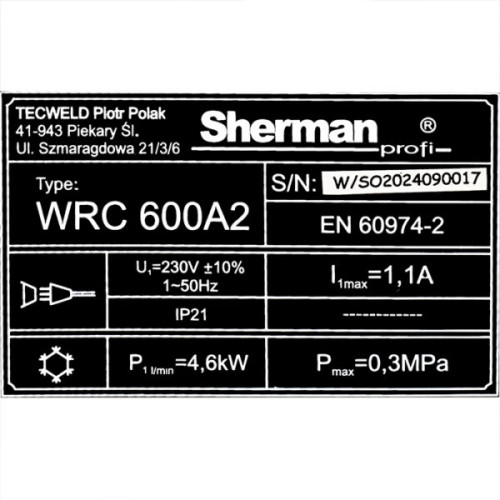 Chłodnica Sherman WRC 600A2 Alarm | WRC600A2