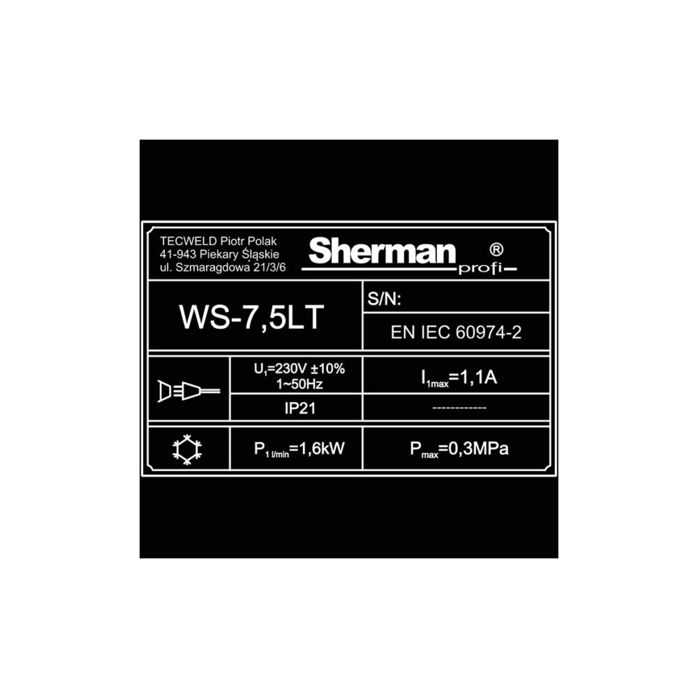 Chłodnica Sherman WS-7,5LT Alarm | WS75LT
